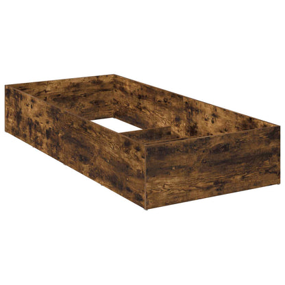 Bed Surround for Adjustable Bed Base 80 x 200 cm Length 200 cm Width 80 cm Smoked oak