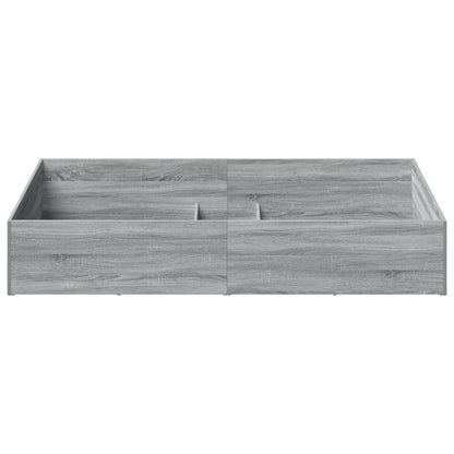 vidaXL Bed Surround for Adjustable Bed Base Grey Sonoma 80 x 200 cm 5