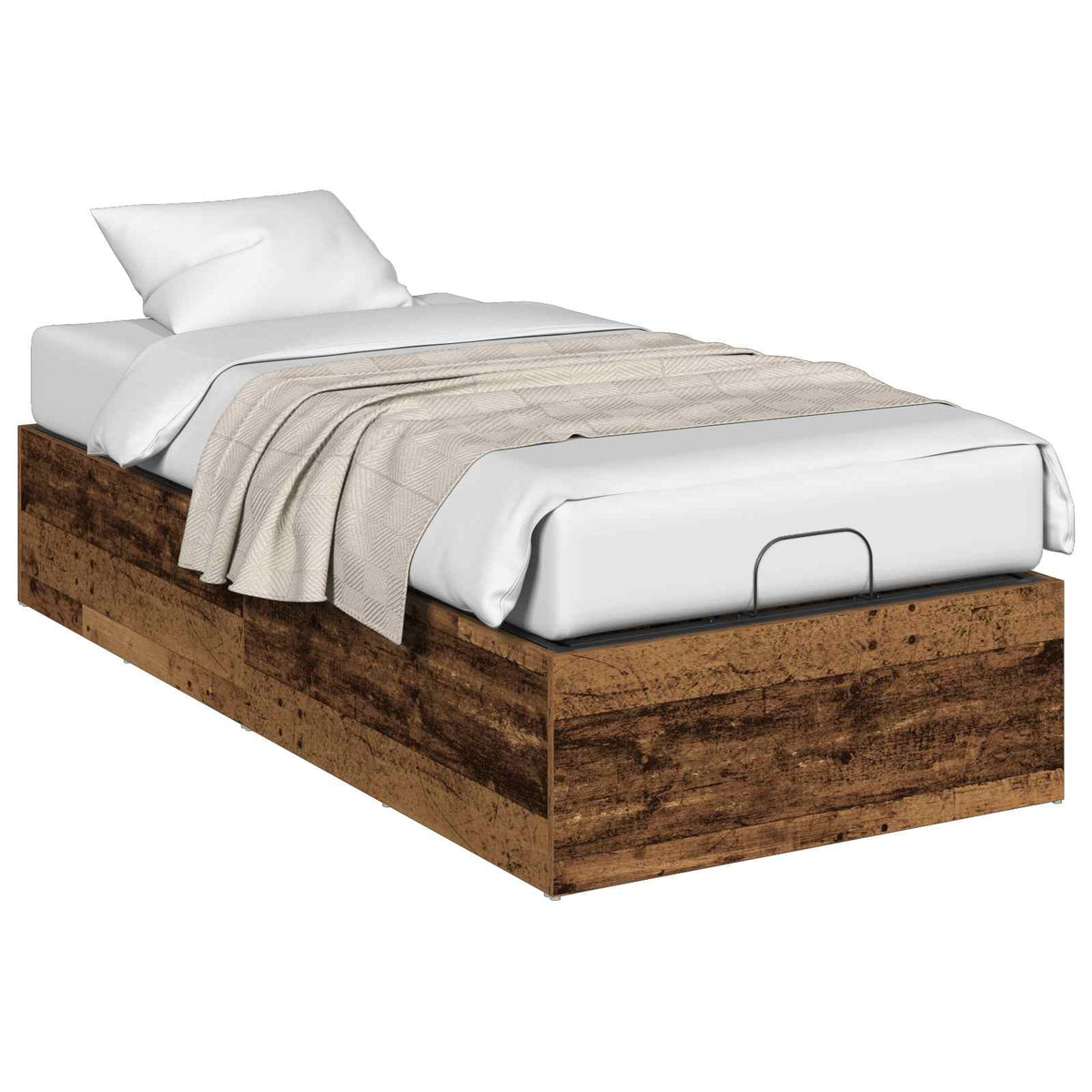 Bed Surround for Adjustable Bed Base 80 x 200 cm Length 200 cm Width 80 cm Old wood