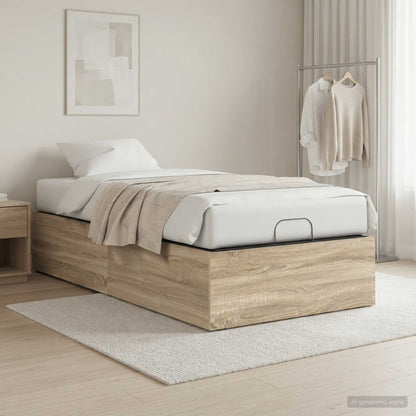 vidaXL Bed Surround for Adjustable Bed Base Sonoma Oak 90 x 200 cm 1