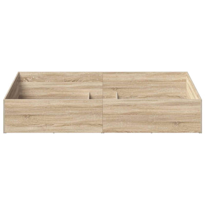 vidaXL Bed Surround for Adjustable Bed Base Sonoma Oak 90 x 200 cm 5