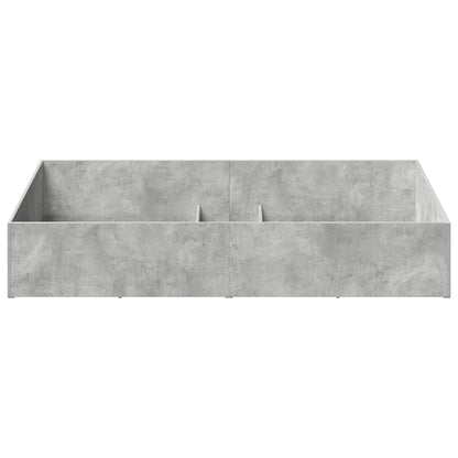 vidaXL Bed Surround for Adjustable Bed Base Concrete Grey 90 x 200 cm 5