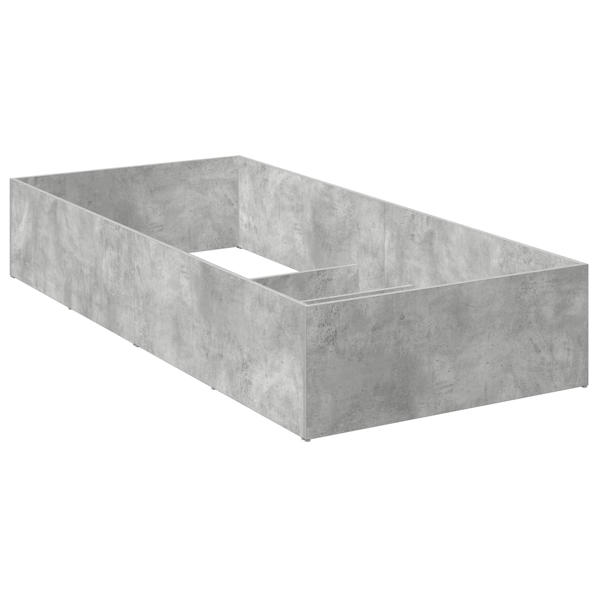 vidaXL Bed Surround for Adjustable Bed Base Concrete Grey 100 x 200 cm 2