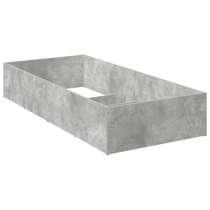 vidaXL Bed Surround for Adjustable Bed Base Concrete Grey 100 x 200 cm 2