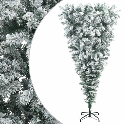 Christmas trees PVC, Steel Green and white 180 cm