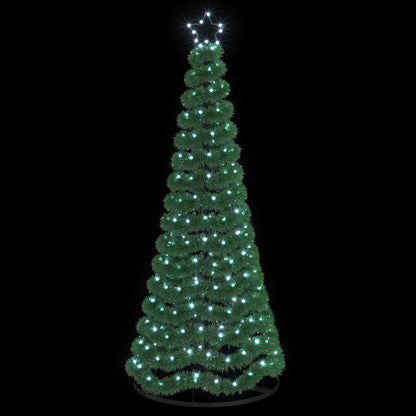 LED Tinsel Christmas Tree with Base EKENAS 220 LEDs Cold white