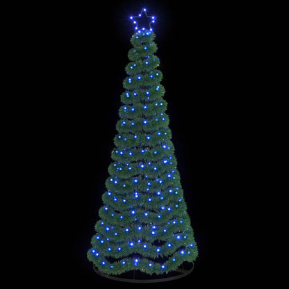 LED Tinsel Christmas Tree with Base EKENAS 220 LEDs Blue