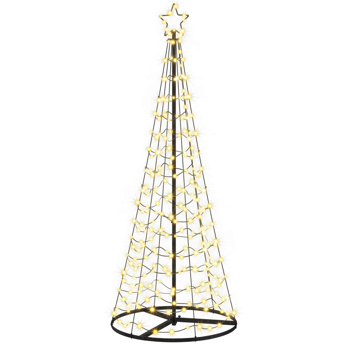 LED Spiral Christmas Tree with Base EKENAS 220 LEDs Warm white