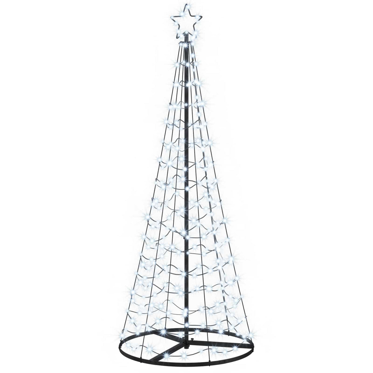 LED Spiral Christmas Tree with Base EKENAS 220 LEDs Cold white