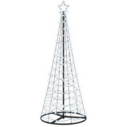 LED Spiral Christmas Tree with Base EKENAS 220 LEDs Cold white