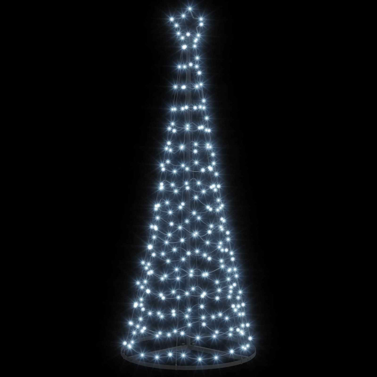 LED Spiral Christmas Tree with Base EKENAS 220 LEDs Cold white