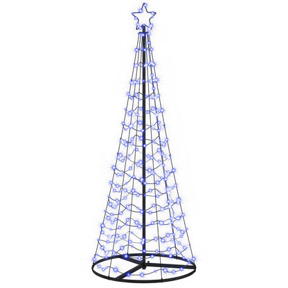 LED Spiral Christmas Tree with Base EKENAS 220 LEDs Blue