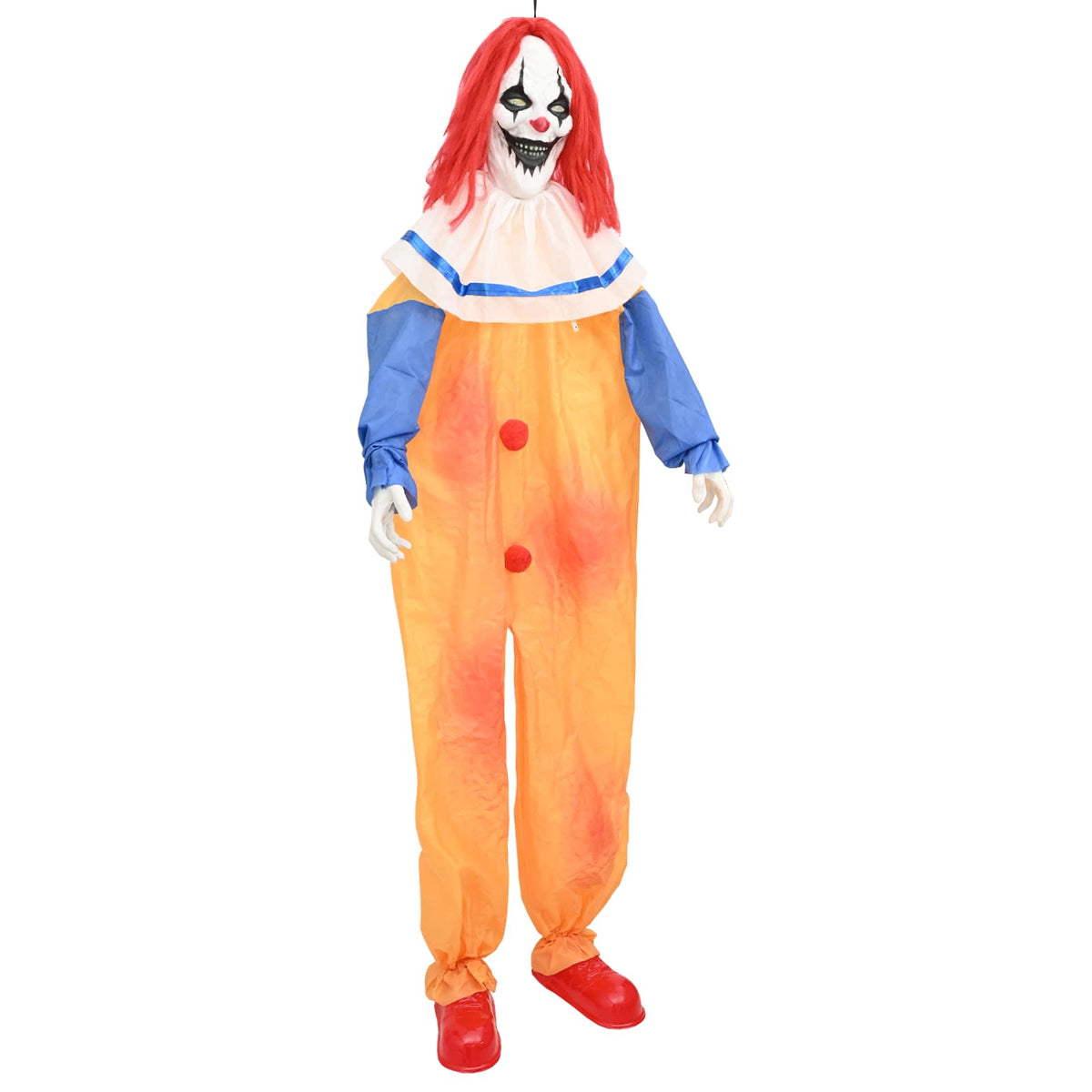 vidaXL Halloween Scary Clown SPOOKA Yellow and Blue 126.5 x 180 cm 3