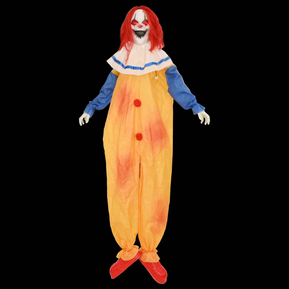 vidaXL Halloween Scary Clown SPOOKA Yellow and Blue 126.5 x 180 cm 4