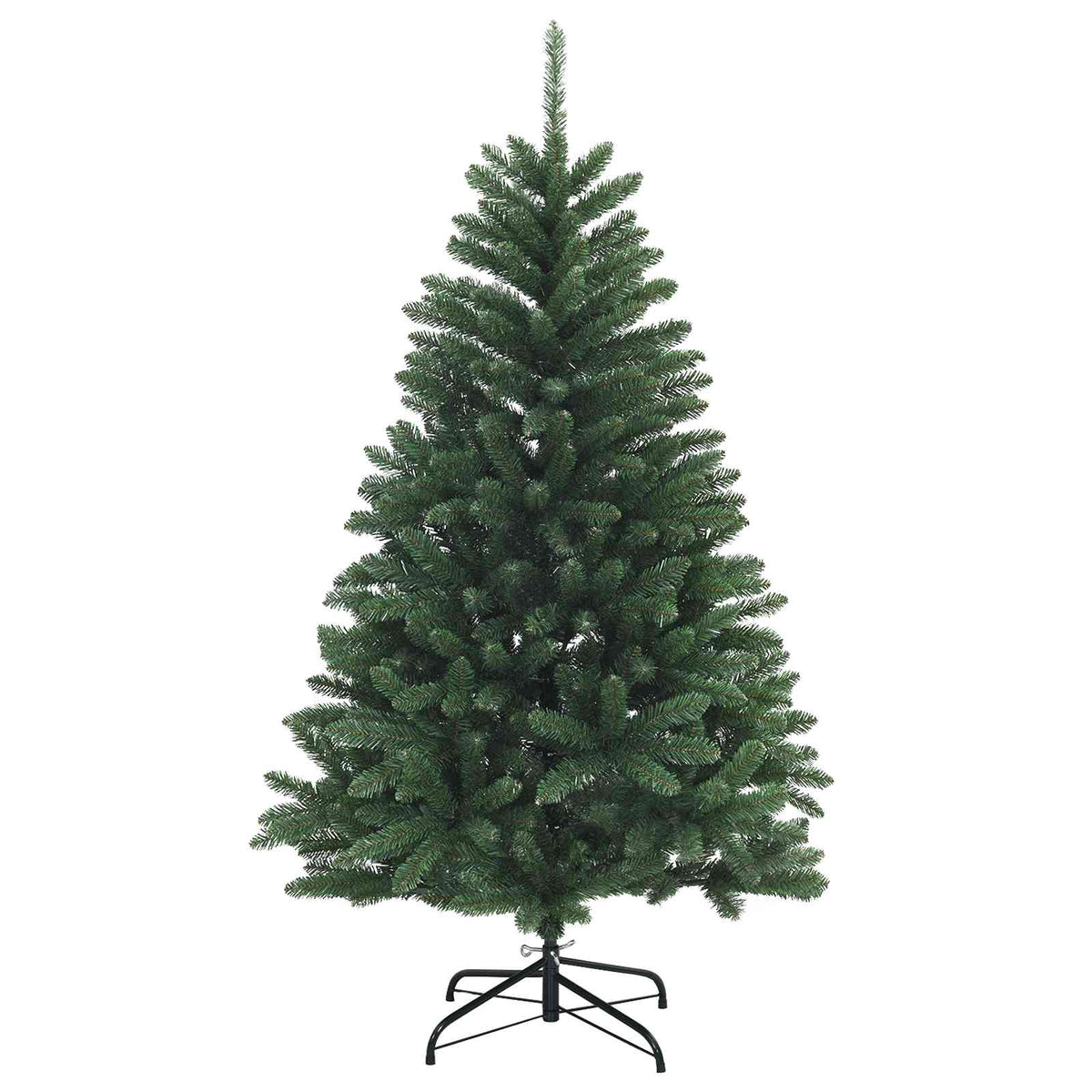 vidaXL Artificial Hinged Christmas Tree 150 cm PVC Medium Green 3