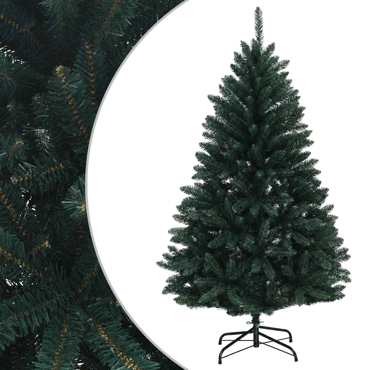 Artificial Hinged Christmas Tree 150 cm PVC Dark Green