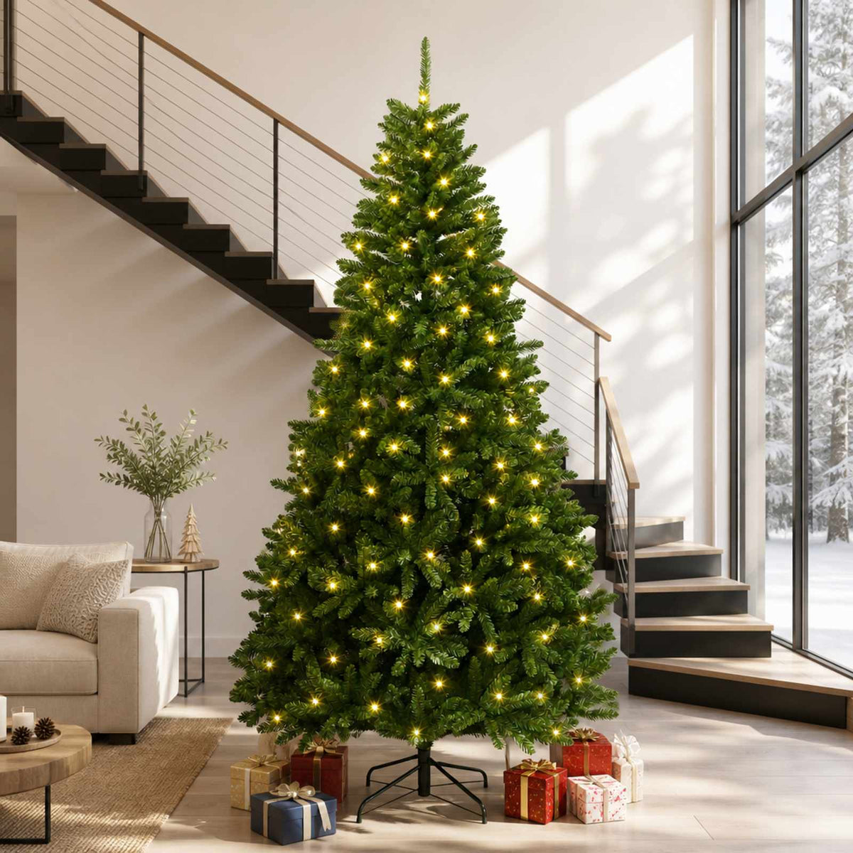 vidaXL Artificial Christmas Tree with Bauble 120 cm Light Green