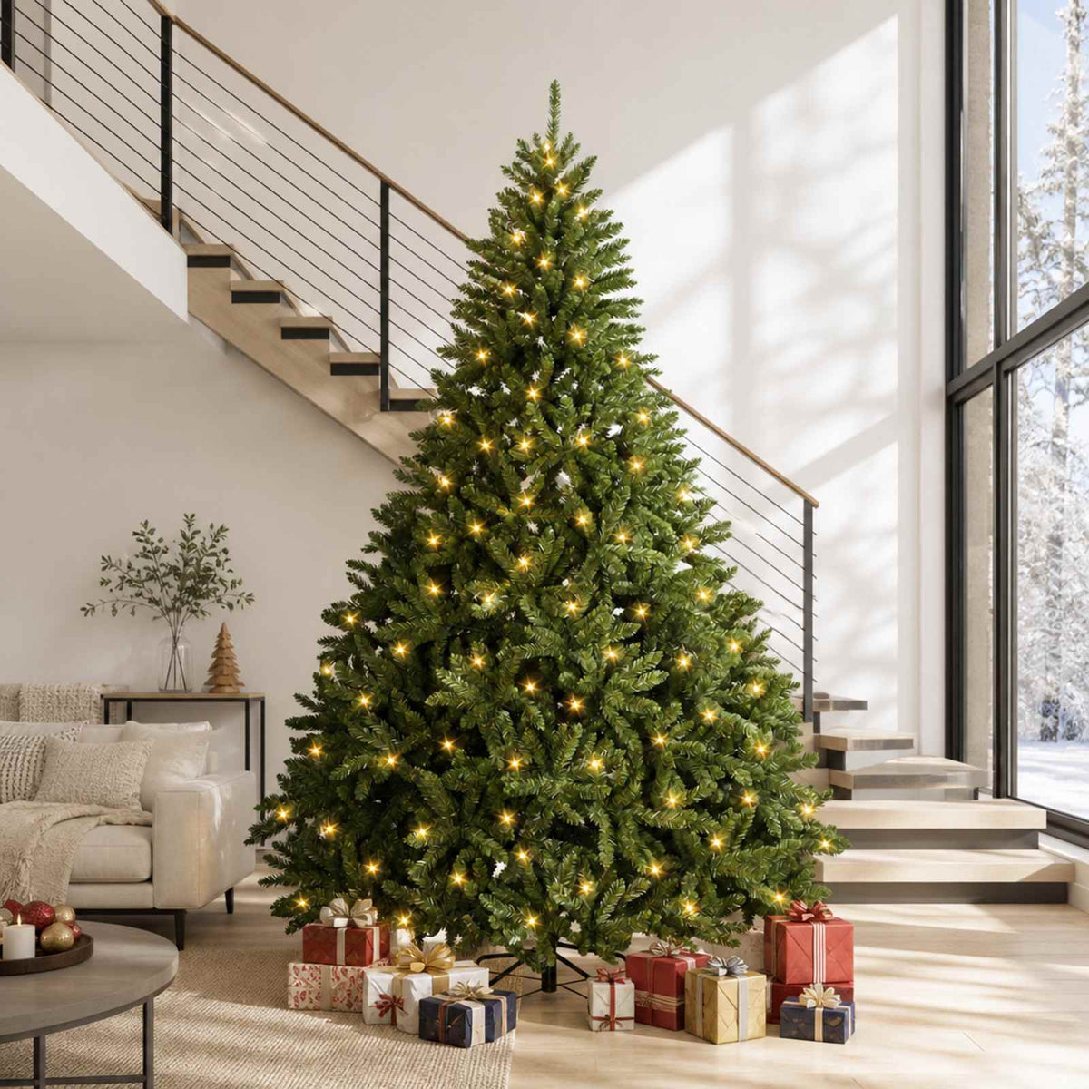 Artificial Christmas Tree LEDs Medium Green