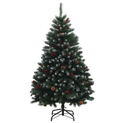 vidaXL Artificial Hinged Christmas Tree 120 cm 150 LEDs Warm White 5