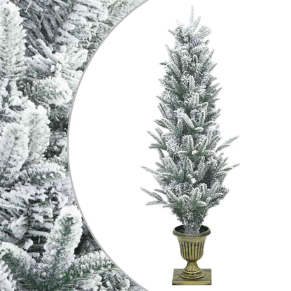 Mini Christmas Tree 120 cm PVC in Green and White