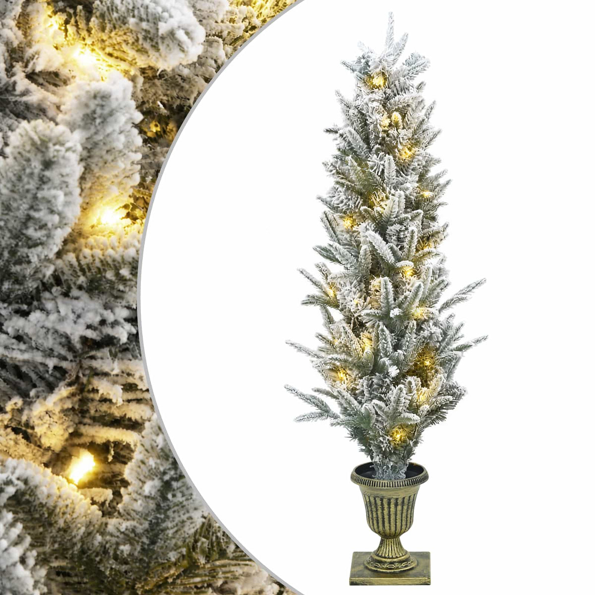 Mini Christmas Tree 120 cm 100 LEDs Warm White PVC
