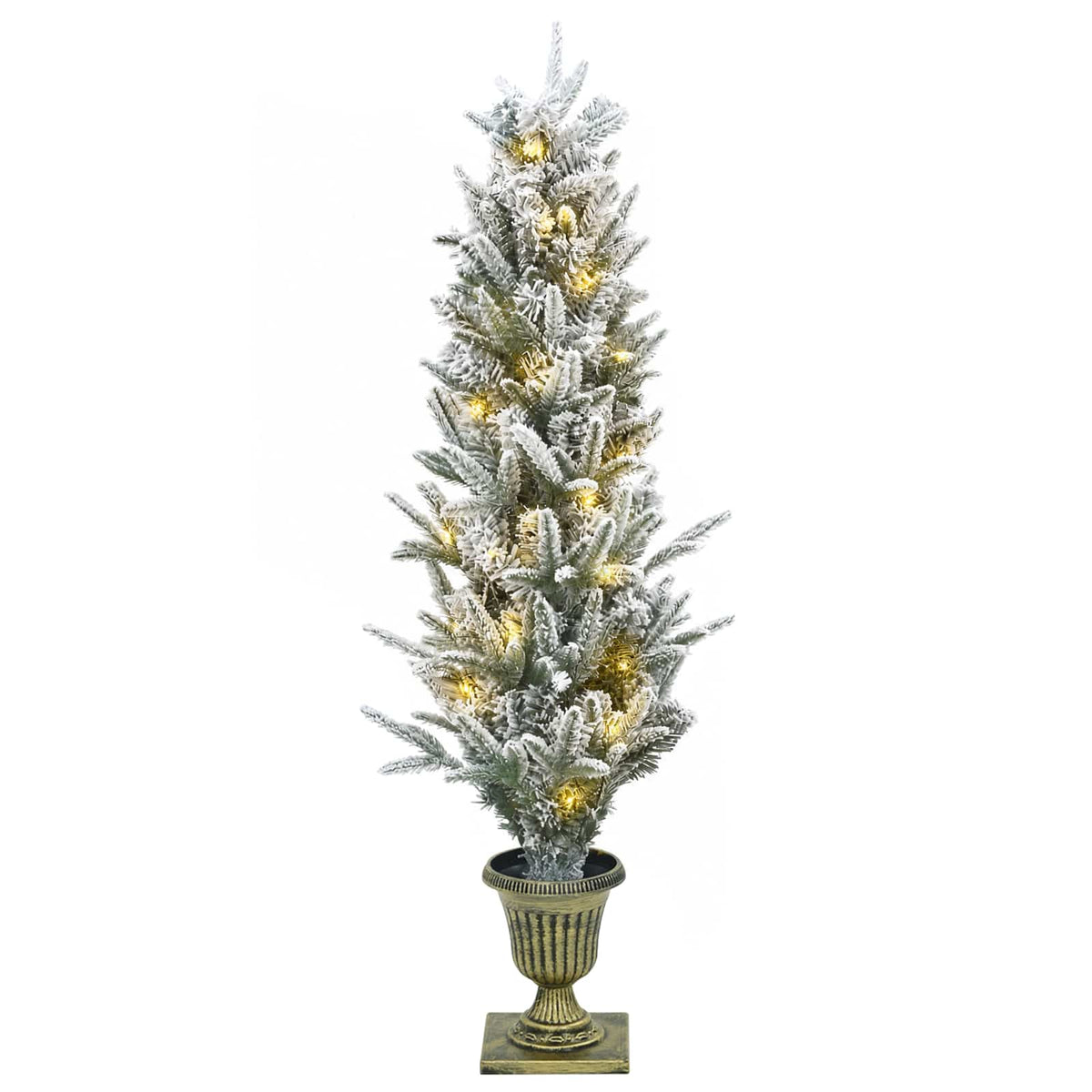 Mini Christmas Tree 120 cm 100 LEDs Warm White PVC