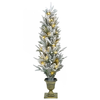 Mini Christmas Tree 120 cm 100 LEDs Warm White PVC