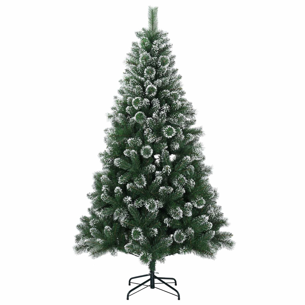 vidaXL Artificial Christmas Tree 120 cm PVC and Metal Green 3
