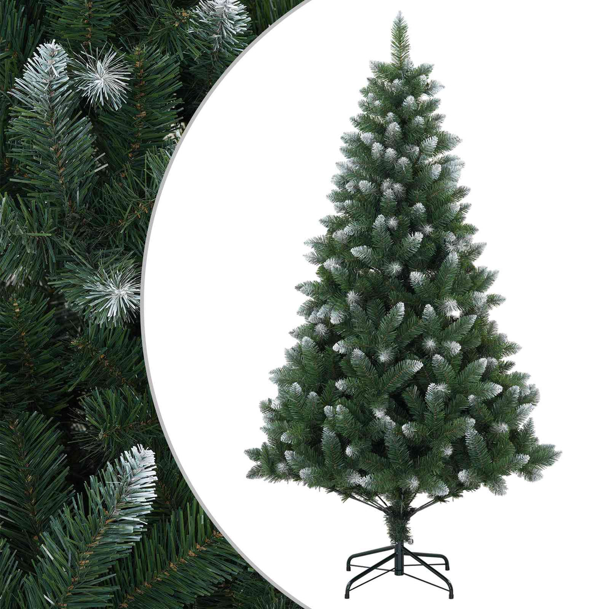Artificial Christmas Tree PVC and Metal Green 150 cm