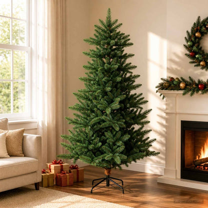 Artificial Christmas Tree PVC and Metal Green 240 cm