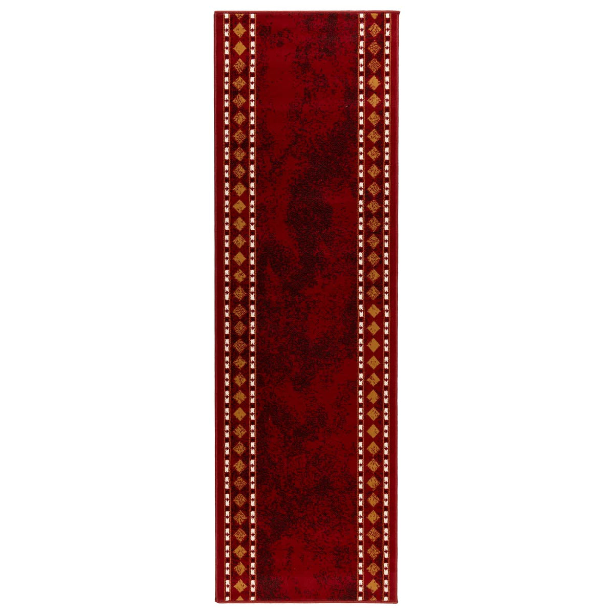 vidaXL Runner Rug FLORNES Woven Red 80 x 300 cm PP 7 mm 2