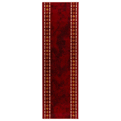 vidaXL Runner Rug FLORNES Woven Red 80 x 300 cm PP 7 mm 2