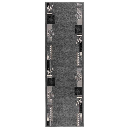 vidaXL Runner Rug FLORNES Woven Grey 80 x 300 cm PP 7 mm 2
