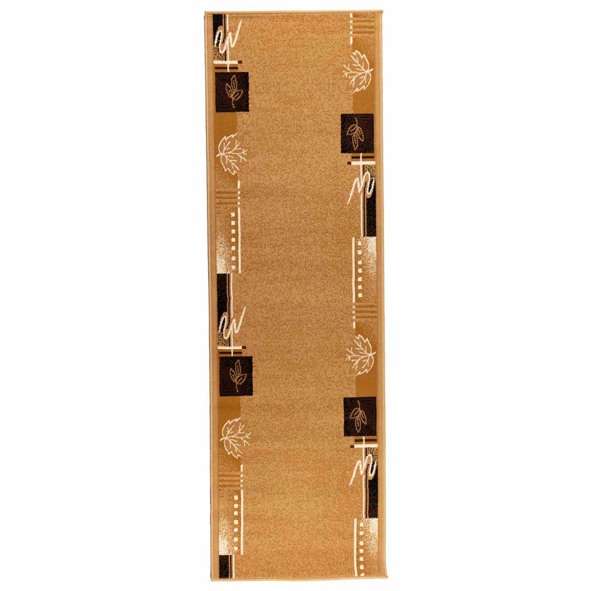 vidaXL Runner Rug FLORNES Woven Ochre 67 x 350 cm PP 7 mm 2