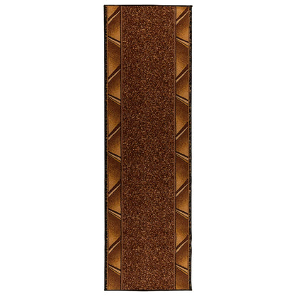 vidaXL Runner Rug FLORNES Woven Brown 67 x 350 cm PP 7 mm 2