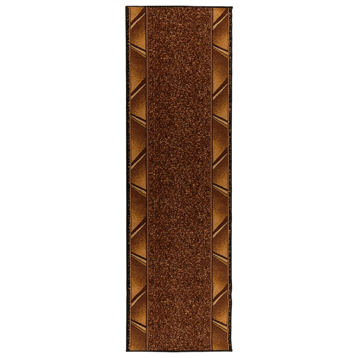 vidaXL Runner Rug FLORNES Woven Brown 80 x 300 cm PP 7 mm 2