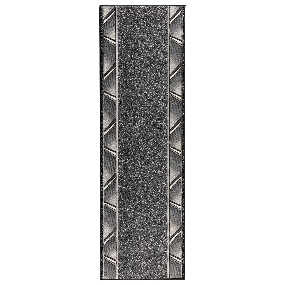 vidaXL Runner Rug FLORNES Woven Grey 100 x 250 cm PP 7 mm 2