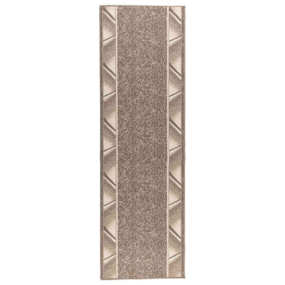 vidaXL Runner Rug FLORNES Woven Taupe 80 x 300 cm PP 7 mm 2