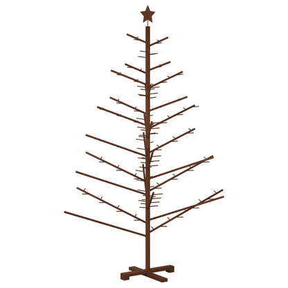 Wooden Christmas Tree KOTKA Bamboo and Solid Pine Wood Dark brown 180 cm