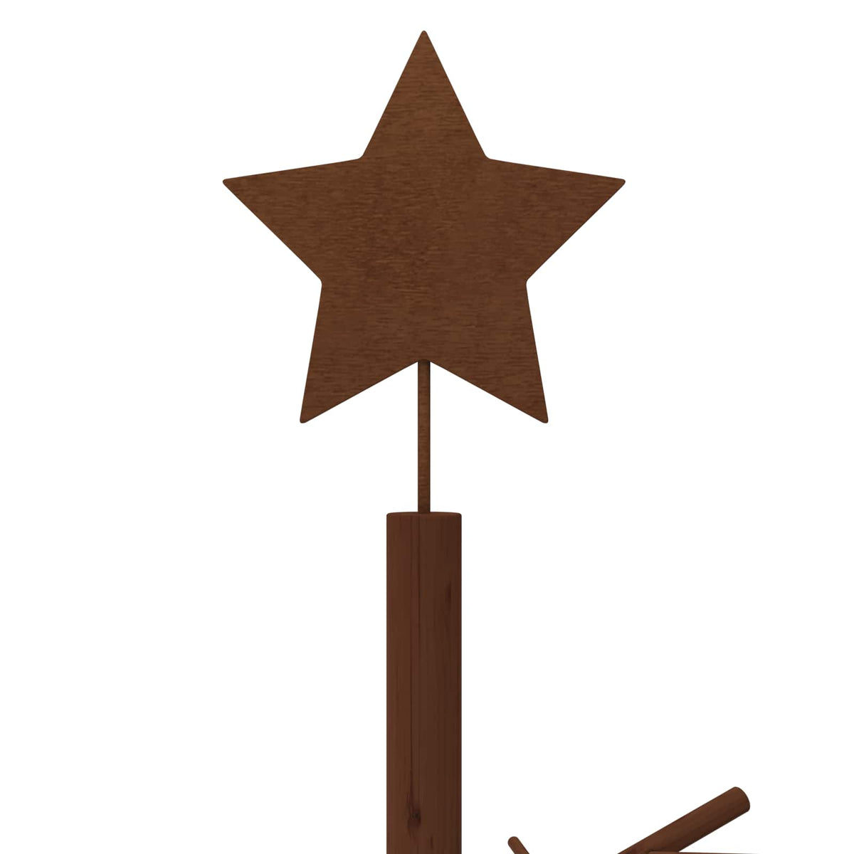 vidaXL Wooden Christmas Tree 240 cm Bamboo and Solid Pine Wood 4