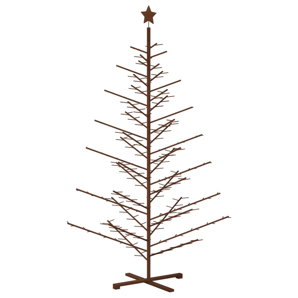 vidaXL Wooden Christmas Tree 240 cm Bamboo and Solid Pine Wood 2