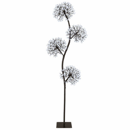 S-Shape LED Christmas Tree Black 18 x 18 x Steel Black (cold white) 150 cm