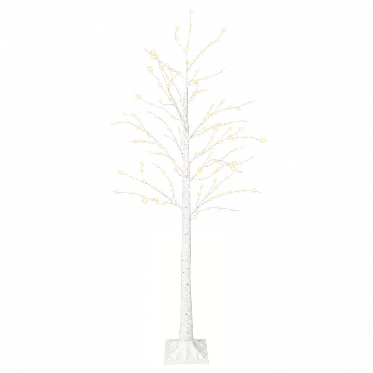 Birch Christmas Tree White 22 x 22 x Plastic 174 LEDs 180 cm Warm white