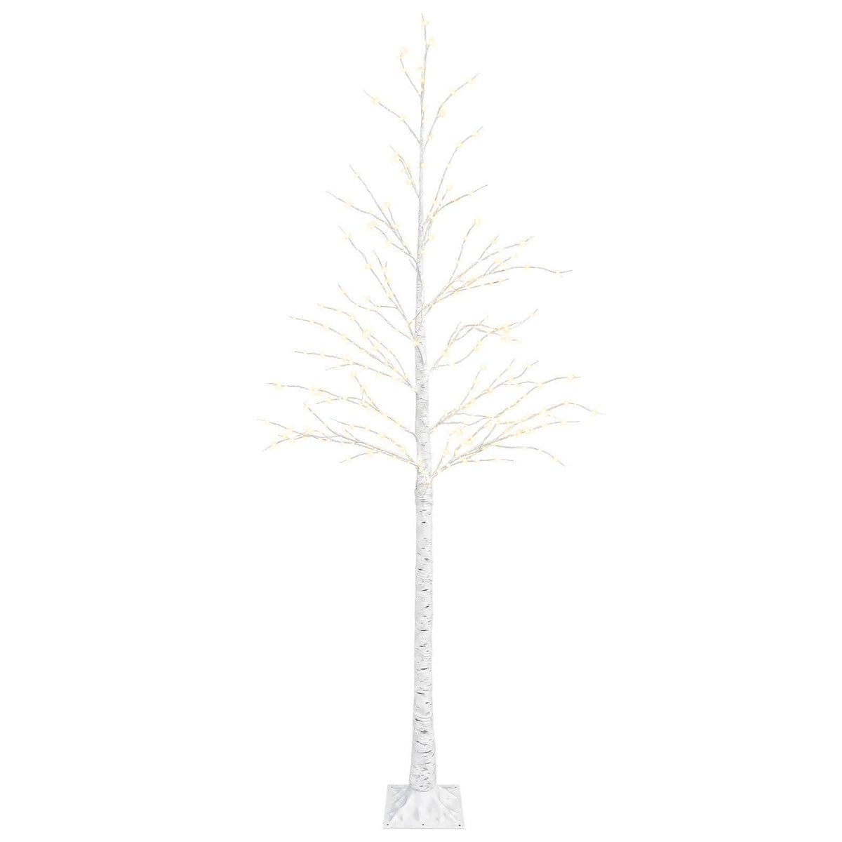 Birch Christmas Tree White 22 x 22 x Plastic 174 LEDs 210 cm Warm white