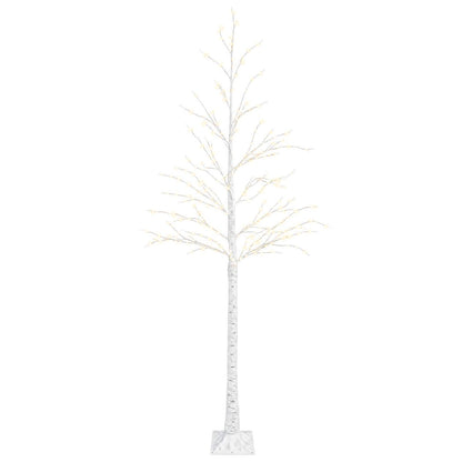 Birch Christmas Tree White 22 x 22 x Plastic 174 LEDs 210 cm Warm white