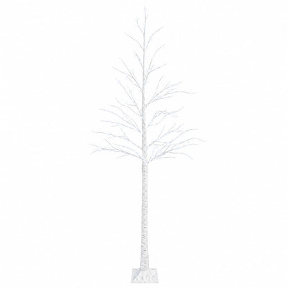 Birch Christmas Tree White 22 x 22 x Plastic 174 LEDs 210 cm Cold white