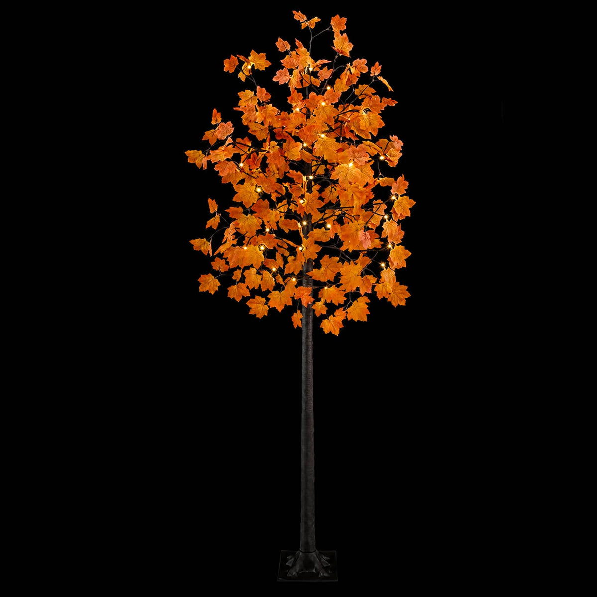 vidaXL LED Maple Christmas Tree Brown 240 cm Plastic 192 LEDs 4