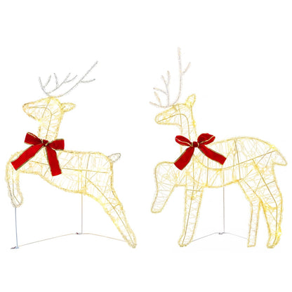 Christmas Reindeer LEDs Acrylic Warm white