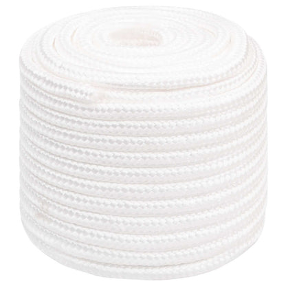 vidaXL Multipurpose Utility Rope 18 mm 100 m White PP 1995 kg Max Load 2