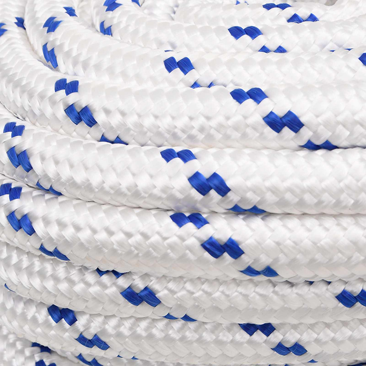 vidaXL Multipurpose Utility Rope 20 mm 50 m White and Blue PP 5